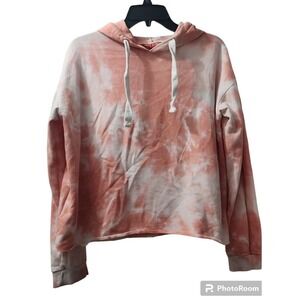 Hot Kiss Tie Dye Hoodie Pullover Drawstring Lightweight‎ Comfy Casual L